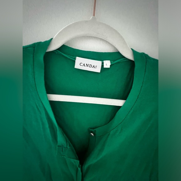 *NWOT* C&A CANDA Green Basic Knit Cardigan L - Picture 2 of 6